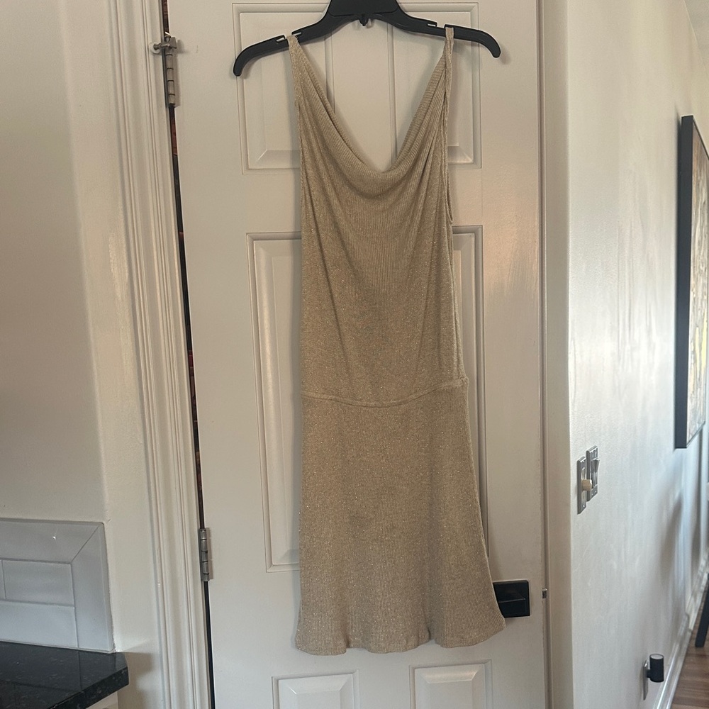 BECCA gold metallic  Swim Coverup